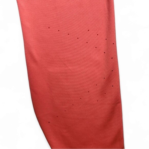 Joy lab perforated Dot legging bright Coral large athleisure comfortable workout - Picture 3 of 7